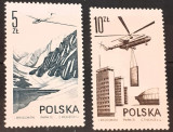 Cumpara ieftin Polonia 1976 aviatie, posta aeriana, serie 2v mnh, Nestampilat