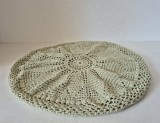 # Husă vintage pentru perină rotundă, croșetată manual - (pentru pernă 30 cm)