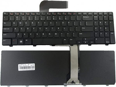 Tastatura laptop noua Dell Inspiron 15R N5110 Black Frame Black US foto