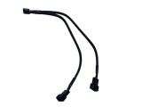Cablu splitter ventilator carcasa PC PWM 1 la 2, 26 cm, negru