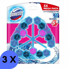 Odorizant de Toaleta Domestos Power5+ Blue Water Pink Magnolia 3x53g foto