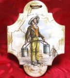 APLICA DECORATIVA CERAMICA DECOR MESERII VECHI DIN PARIS 20 CM