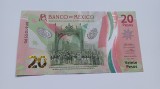 Mexic 20 Pesos 2022, Bancnota Polimer UNC, America