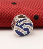 Charm 3 Culori Roz/Turcoaz/Alb - Stea Cazatoare-- CHA1070, Argintboutique