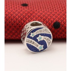 Charm 3 Culori Roz/Turcoaz/Alb - Stea Cazatoare-- CHA1070