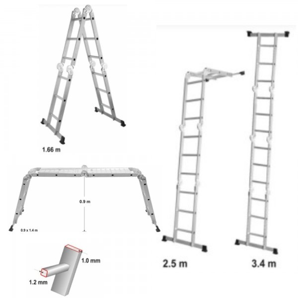 Scara multifunctionala 3.4 m VOREL