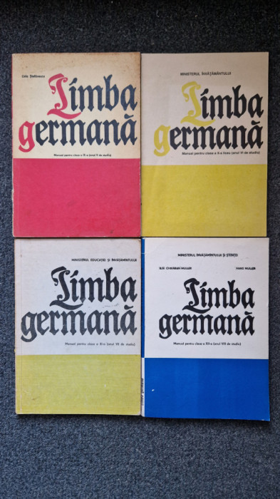 LOT LIMBA GERMANA Manual pentru clasa IX, X, XI, XII - Muller (4 volume)