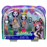 Enchantimals set papusi surori si animalutele lor sage skunk si caper si, Mattel