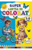Carte de colorat pentru copii 3-6 ani, Ilustrații color, Educativă