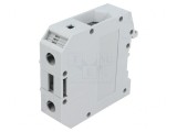 Conector Șine 50mm2 1 Piste 2 Borne Gri 20mm
