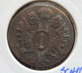 Austria - Ungaria 1800 - 1 Kreuzer, S - Monetaria Smolnik (Slovacia) (303), Europa, Cupru (arama)