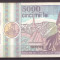 Romania 1992 martie - 5000 lei, F-VF