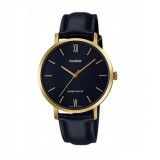 Casio LTP-VT01GL-1BUDF , Enticer Ceas de Damă cu Negru Curea din Piele