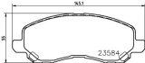 Placute frana Dodge Avenger, Caliber; Jeep Compass (Mk49), Patriot (Mk74) SRLine parte montare : Punte fata