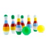 Set Bowling Copii, 6 Popice, 2 Bile Multicolor, 17cm - Joc Sportiv Distractiv, Interior/Exterior