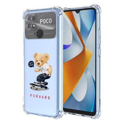 Husa antisoc pentru xiaomi poco c40, airbag pro, let&amp;acirc;s move forward foto