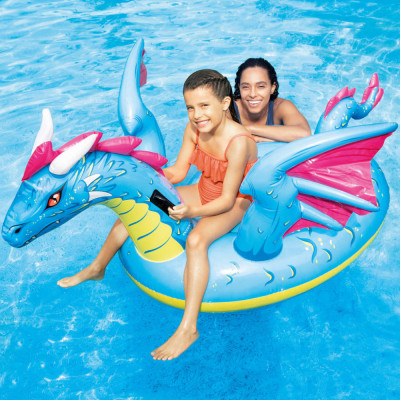 Intex Jucărie de piscină dragon ride-on, 201x191 cm foto