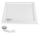 Cada pentru dus din acril Rea Savoy alb 80x80