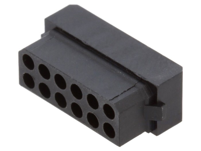 Conector mamă 12 pini, pas 2mm
