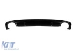 Difuzor tip RS5 potrivit pentru bara S-line din spate a Audi A5 Sportback, Coupe, Cabrio 2016-2020 -O--O- Performance AutoTuning