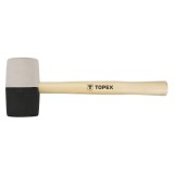 Ciocan cauciuc 63 mm, 680 g, negru si alb 02A355