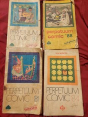 4 buc-URZICA-PERPETUUM COMIC 80-81-84-88,Almanah Vechi PERPETUUM COMIC URZICA