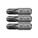 Set 3 biti 1/4 PH 3x25mm Sthor 65454