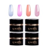 Cumpara ieftin Set 4 Gel Constructie JellyFlex LUXORISE, Lovely Nails 01