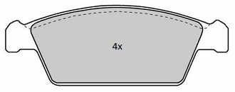 Placute frana Daewoo Tico (Kly3); Suzuki CAPPUCINO (EA) SRLine parte montare : Punte fata foto