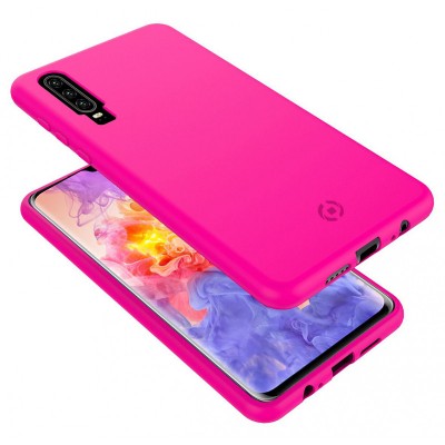 Husa TPU Celly Shock pentru Huawei P30, Roz SHOCK848PK foto