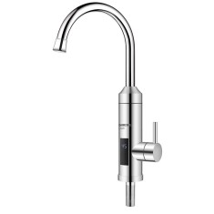 Robinet instant pentru apa calda Hausberg, 3600 W, inox, afisaj LED