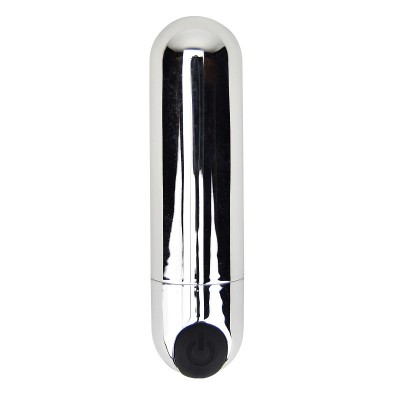 Loving Joy 10 Function Rechargeable Bullet Vibrator Silver foto