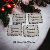 Plăcuțe &quot;Sărbători Fericite&quot;
