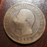 Franta 10 centimes 1854 W Napoleon III, Europa