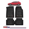 Covorașe Auto Tip Tăviță Compatibile Audi A3 (8L): 1996&ndash;2003, Negru, Design Antiderapant, Protecție Completă, Cauciuc, Oem