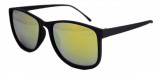 Cumpara ieftin Ochelari de soare Wayfarer Justin verde reflexii - Negru Mat, THEICONIC