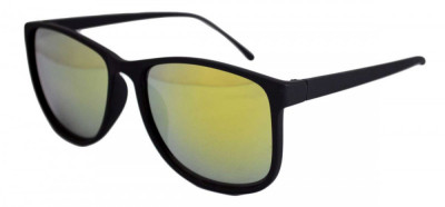 Ochelari de soare Wayfarer Justin verde reflexii - Negru Mat foto