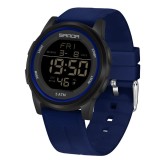 Ceas Copii Sanda 6182 Bleumarin-Negru , Design Sport, Digital, Afisaj Data, Alarma, Rezistent la Apa 5ATM