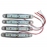 Lampa gabarit cu 9 LED-uri 12/24V set 4buc - Alb Garage AutoRide, Cridem