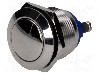 Intrerupator anti-vandalism, OFF-(ON), &Oslash;19mm, ONPOW - GQ19B-10/S