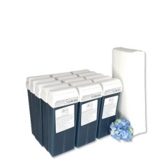 Set Epilare Ceară Verde cu Azulena &ndash; Calmante, 12 Rezerve