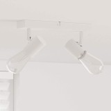 Spotlight de Plafon Reglabil pe Două Direcții Alb E27