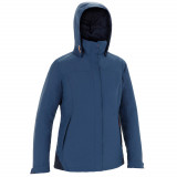 Jachetă călduroasă navigație 100 Albastru-Gri Damă, Tribord
