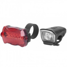 Set lumini pentru bicicleta, Strend Pro BiCycleLight, 350mAh, USB, lampa spate 2xAA foto