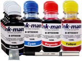 Set Cerneala Ink-Mate Compatibil Brother 4x100ml BTD60BK, 2x100ml BT5000C, 2x100ml BT5000M, 2x100ml BT5000Y + 1xRoller DeLux si 1xCd-r Maxell