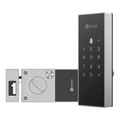 Yala inteligenta, Wi-Fi, sonerie incorporata, verificare status inchidere, alarma anti-furt, gri - EZVIZ CS-DL03(WP)-Grey