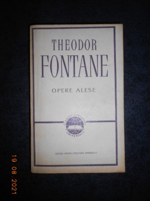 THEODOR FONTANE - OPERE ALESE foto