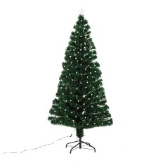 Brad artificial de craciun cu becuri led incluse in ramuri, 1.80 m, verde