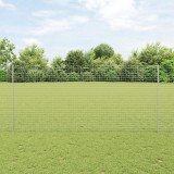 VidaXL Gard Euro cu 10 St&acirc;lpi Argintii 1,4x10 m din Oțel
