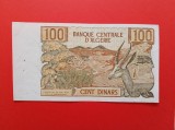 ALGERIA-1955--bancnota hartie 100 dinari-circulata-RARRE